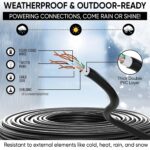 Mr. Tronic Cat6 Outdoor Netzwerkkabel 100 m Rolle