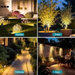 kolpop Solarstrahler Aussen Garten, 77 LED, Warmweiss