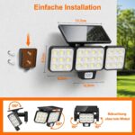 GEARLITE Solarlampe Aussen mit Bewegungsmelder