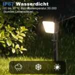 FIFlying Solarstrahler Aussen IP67, 2 bis 6 Stück, Warmweiss oder Kaltweiss