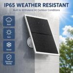 LIFEMOI 10 W Solarpanel mit DC- und USB-C-Ausgang, IP65, für Akku-Kameras