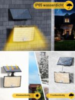 MinPea Solarlampe Warmweiss Aussen mit Bewegungsmelder