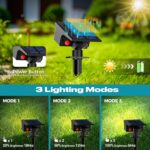 kolpop Solarstrahler Aussen Garten, 77 LED, Warmweiss