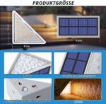 NIORSUN Solarlampen für Aussen Treppenbeleuchtung IP67, 6 Stück Warmweiss