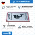 SCHILDERBOXX Videoüberwachung Schild DSGVO Aluminium