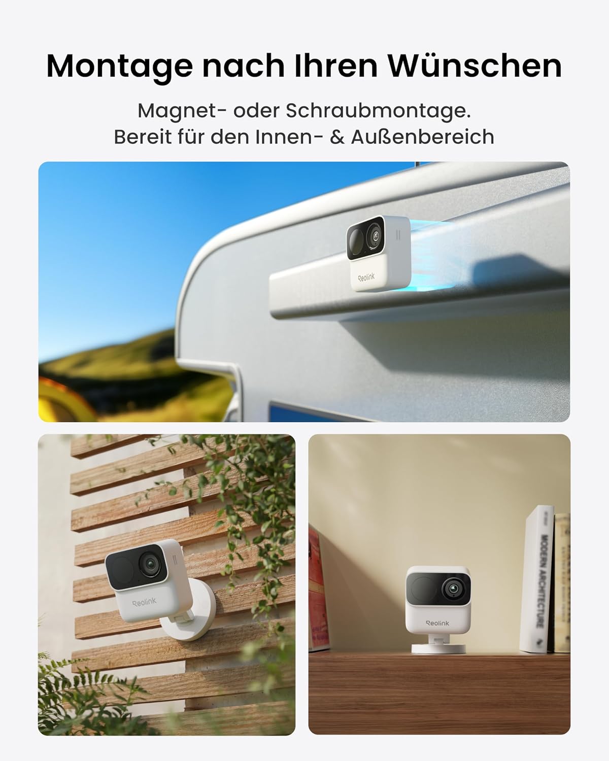 Reolink Argus MagiCam-2 Pack Bild 1 Reolink Argus MagiCam-2 Pack magnetische WLAN-Akkukamera