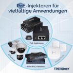 TRENDnet TPE-147GI Gigabit PoE+ Injektor 4-Port