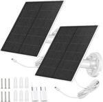 SANKABA 5W Solarpanel 2er-Pack für Kameras, USB-C und Micro-USB, IP65