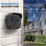HOGEE Silikonhülle für Blink Outdoor 4, 4 Stück, Tiefschwarz