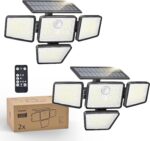 Philips Solarlampe Aussen mit Bewegungsmelder und Fernbedienung, 196 LED