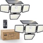 Philips Solarlampe Aussen mit Bewegungsmelder und Fernbedienung, 196 LED