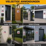 Ithyes Warnschild Videoüberwachung Aluminium 15 x 15 cm