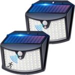 Giliwosy Solarlampe Aussen mit Bewegungsmelder, Kaltweiss