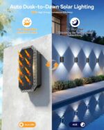 TECKNET Solar Wandleuchte für Aussen Produktfoto