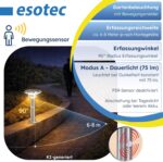 Esotec Tini 45 Solar Standleuchte mit PIR-Sensor