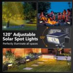Moxled 4er-Set Solar-Aussenlampen Warmweiss