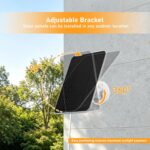 Rhorawill Solarpanel für Ring Kamera, 1 Pack, mit 360°-Wandhalterung und IP65