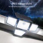 Philips Solarlampe Aussen mit Bewegungsmelder und Fernbedienung, 196 LED