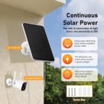 Rhorawill 4 W Solarpanel für Überwachungskamera, 1er- oder 2