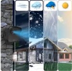 HOGEE Silikonhülle für Blink Outdoor 4, 4 Stück, Tiefschwarz