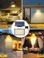 MinPea Solarlampe Warmweiss Aussen mit Bewegungsmelder