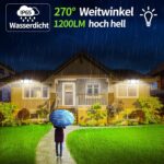 INTELAMP Solarleuchte mit Bewegungsmelder, 2 Stück