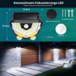 Goffii Solarlampe mit Bewegungsmelder für Aussen