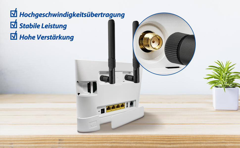 Bingfu 4G-LTE-Rundstrahlantenne mit SMA-Stecker – Detail 3