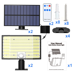 MinPea Solarlampe mit getrenntem Solarmodul und Bewegungsmelder – Detail 6
