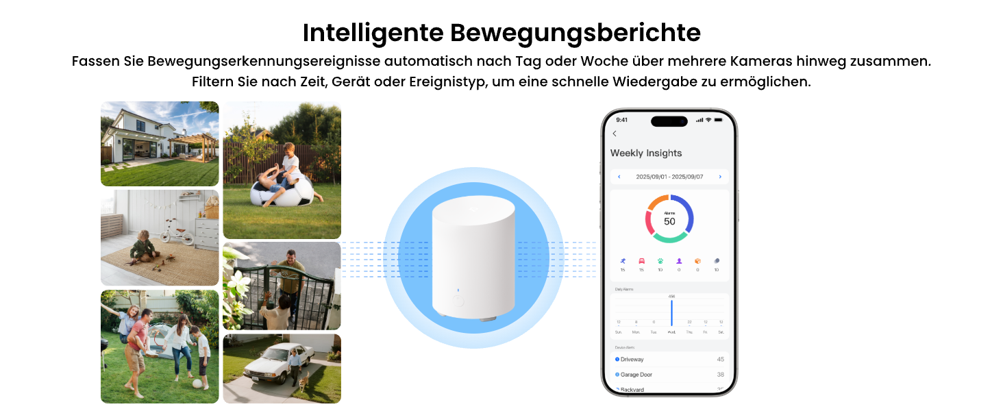 Reolink Home Hub Mini mit zwei Argus 3 Ultra 4K Solar-Kameras – Detail 8