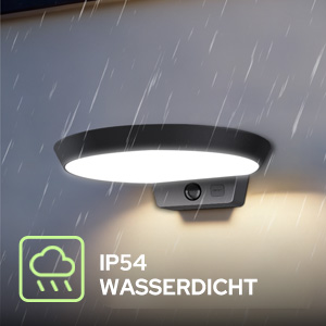 auralab Solarlampe mit Bewegungsmelder, rund – Detail 7