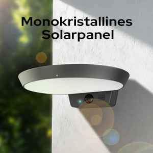 auralab Solarlampe mit Bewegungsmelder, rund – Detail 6
