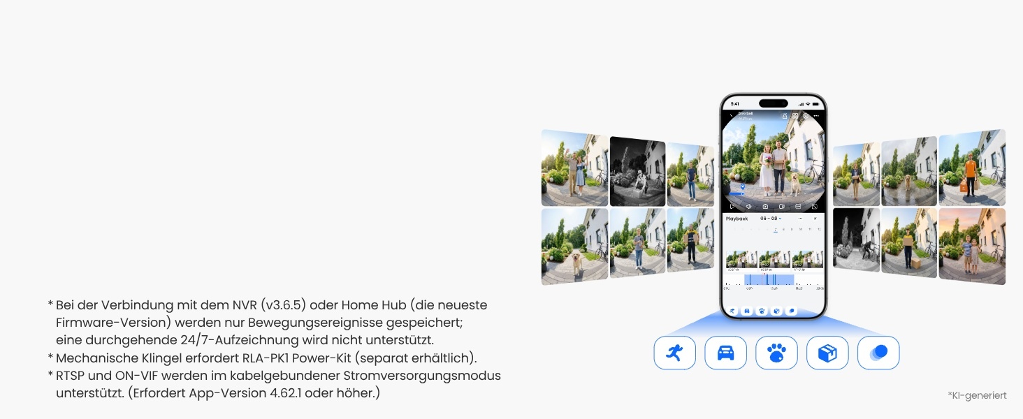 Reolink Akku-Türklingel mit Home Hub Mini, 2K-Kamera mit 1:1-Ansicht – Detail 6