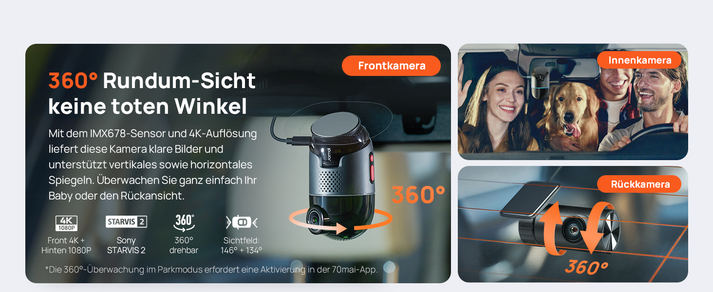 70mai 4K Omni X800 Dashcam – Detail 3