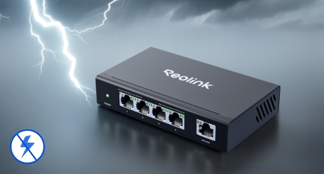 Reolink RLA-PS1E PoE-Switch mit 4+1 Ports – Detail 10