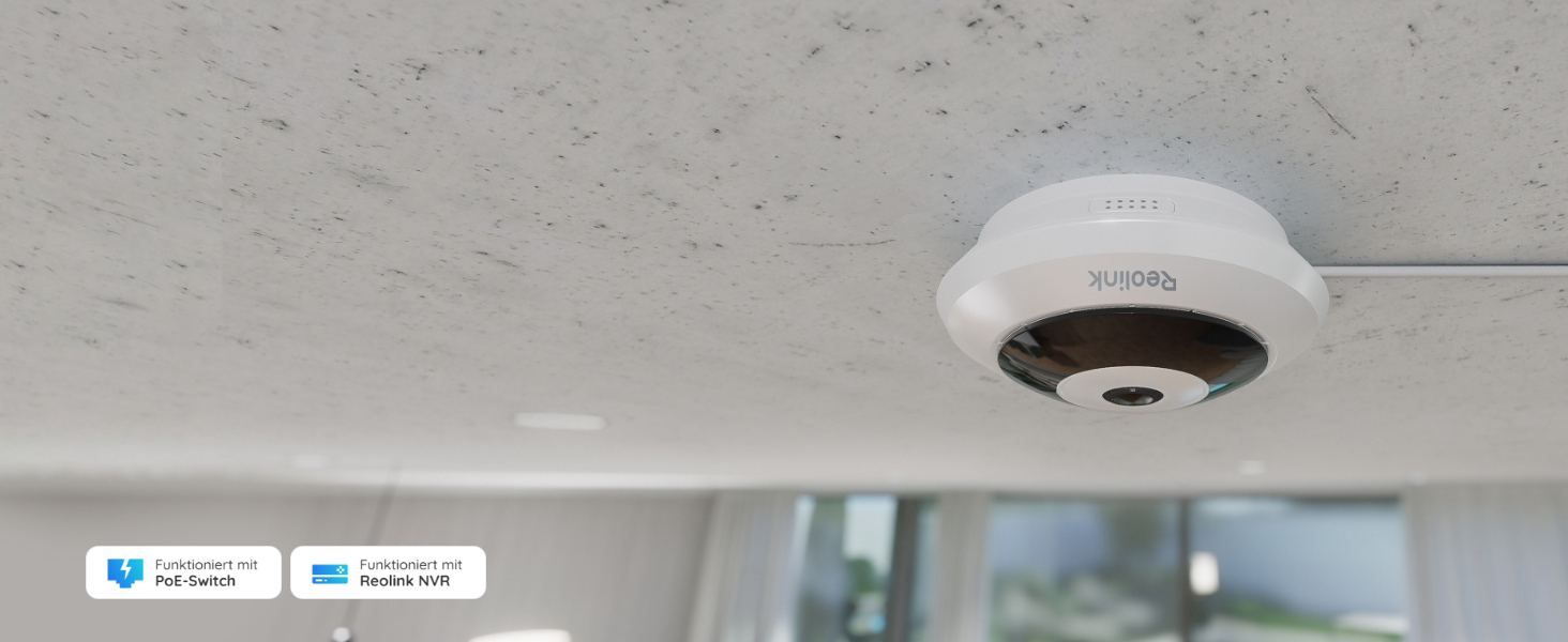 Reolink FE-P 6MP Fisheye-Kamera für Innenräume mit 360°-Blick – Detail 1