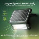 Luceco Solar-LED-Flutlicht mit PIR-Bewegungsmelder 10 W