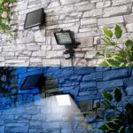 Luminea Solar-LED-Wandfluter mit PIR-Sensor