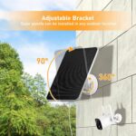 Rhorawill 4 W Solarpanel für Überwachungskamera, 1er- oder 2