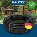 Kalitec geschlitztes Wellrohr 10 m schwarz