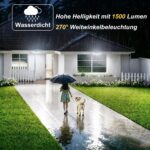 INTELAMP Solarstrahler mit Bewegungsmelder und Fernbedienung