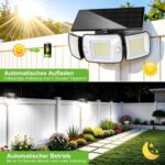 INTELAMP Solarstrahler mit Bewegungsmelder und Fernbedienung