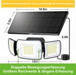 INTELAMP Solarstrahler mit Bewegungsmelder und Fernbedienung