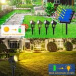T-SUNUS Solarstrahler Gelb im Set Aussen Garten