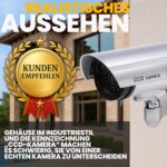 Retoo Kamera-Attrappe mit blinkender LED, schwenkbar, innen