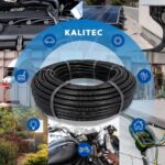 Kalitec geschlitztes Wellrohr 10 m schwarz
