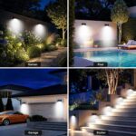 nipify Solarlampe für Aussen mit Bewegungsmelder, 168 LED