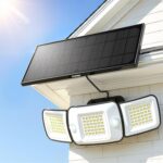 INTELAMP Solarstrahler mit Bewegungsmelder und Fernbedienung