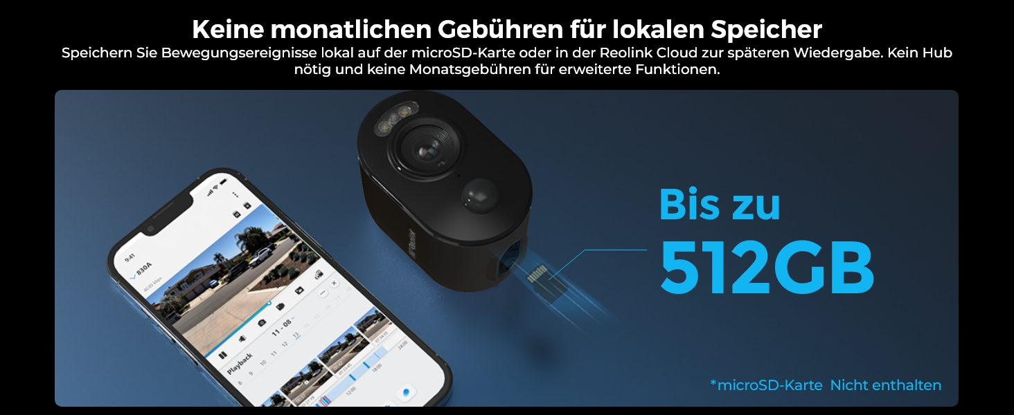Reolink Argus 3 Ultra-B Akku-Überwachungskamera in Schwarz – Detail 7