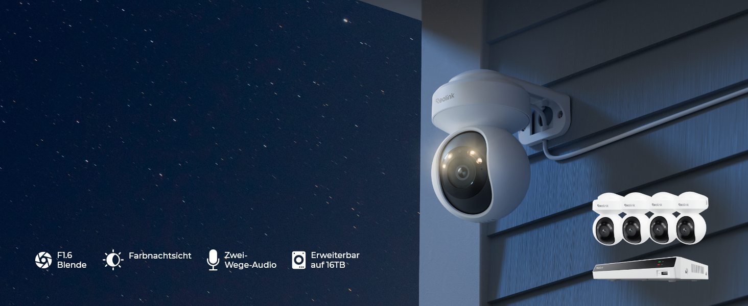 Reolink RLK8-800PT4 4K-PoE-Set mit Schwenk- und Neigefunktion – Detail 1